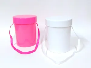Cylindrical Christmas Flower Bucket Box