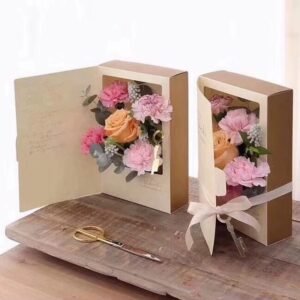 Book-Style Floral Gift Box