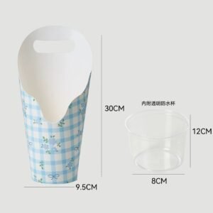 Portable Flower Bouquet Cone Tote